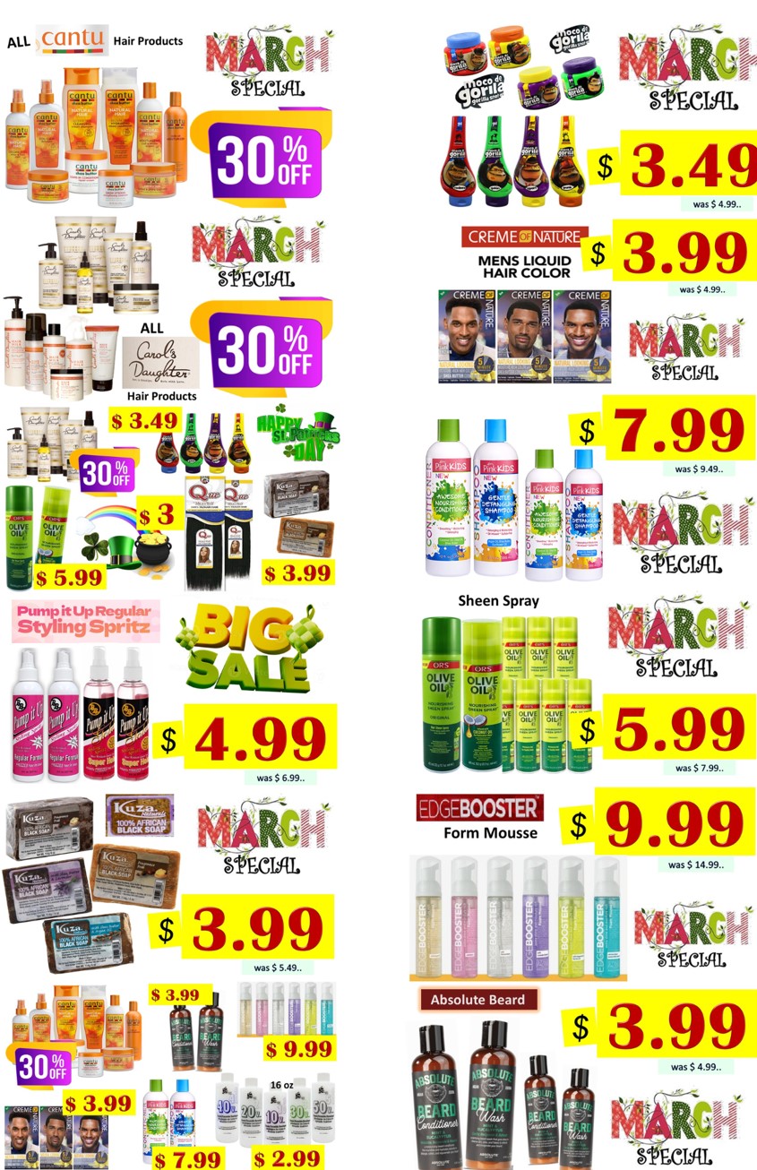 Check out the March specials at Ken’s Beauty Supply! icon